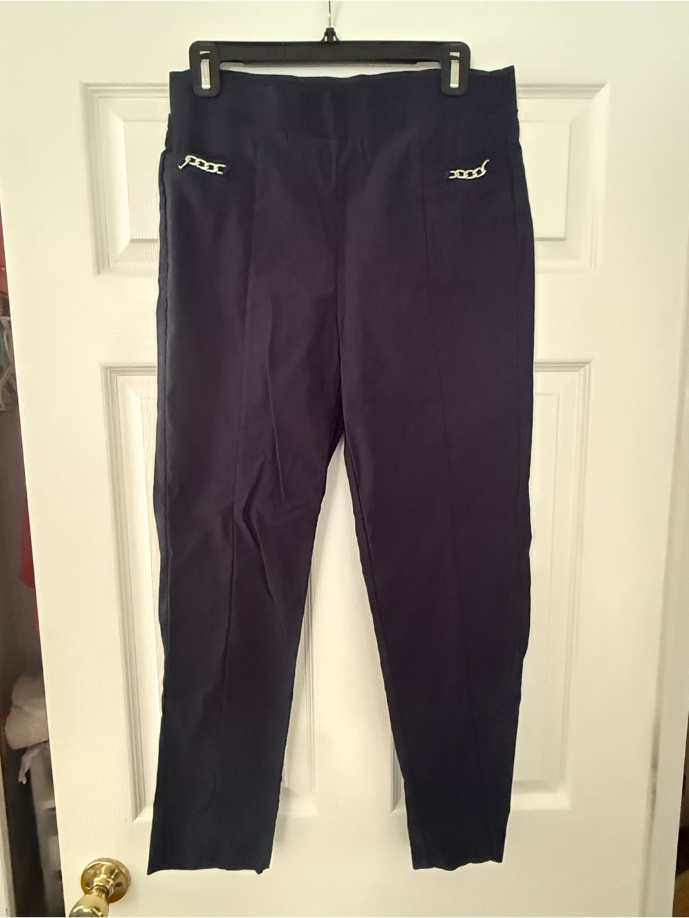 Counterparts Navy Ponte Pants — Classic Waistband